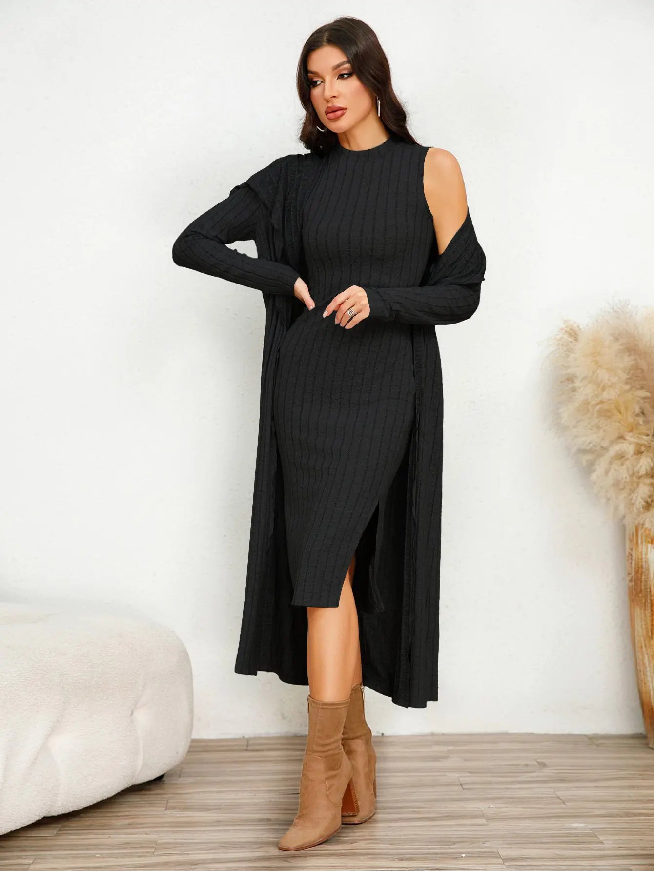Chic Long Sleeve Dress Suit for Stylish Women