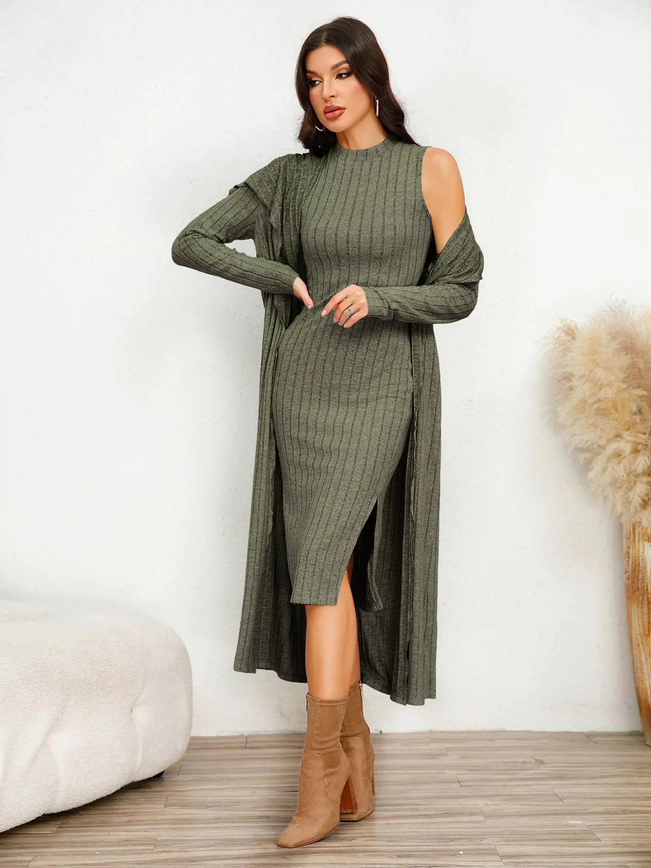 Chic Long Sleeve Dress Suit for Stylish Women