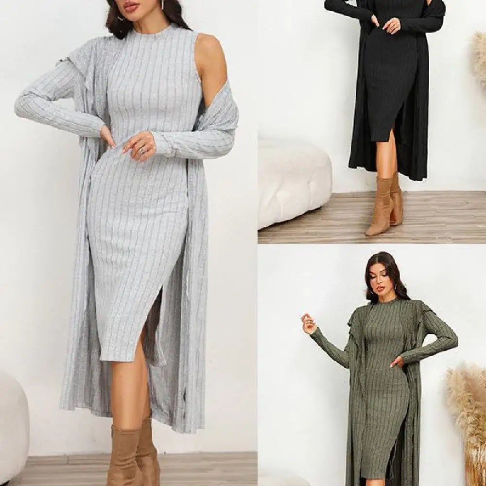 Chic Long Sleeve Dress Suit for Stylish Women